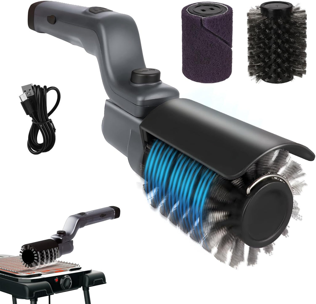 GrillVortex – Motorized Cordless Grill Power Cleaner