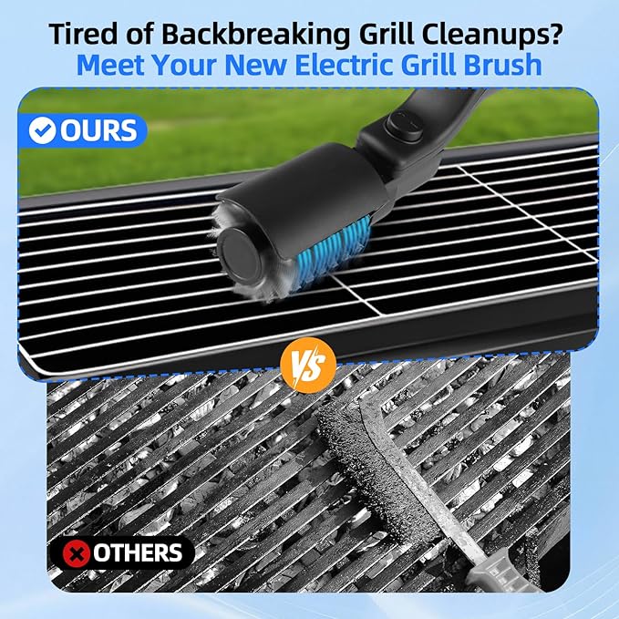 GrillVortex ? Motorized Cordless Grill Power Cleaner
