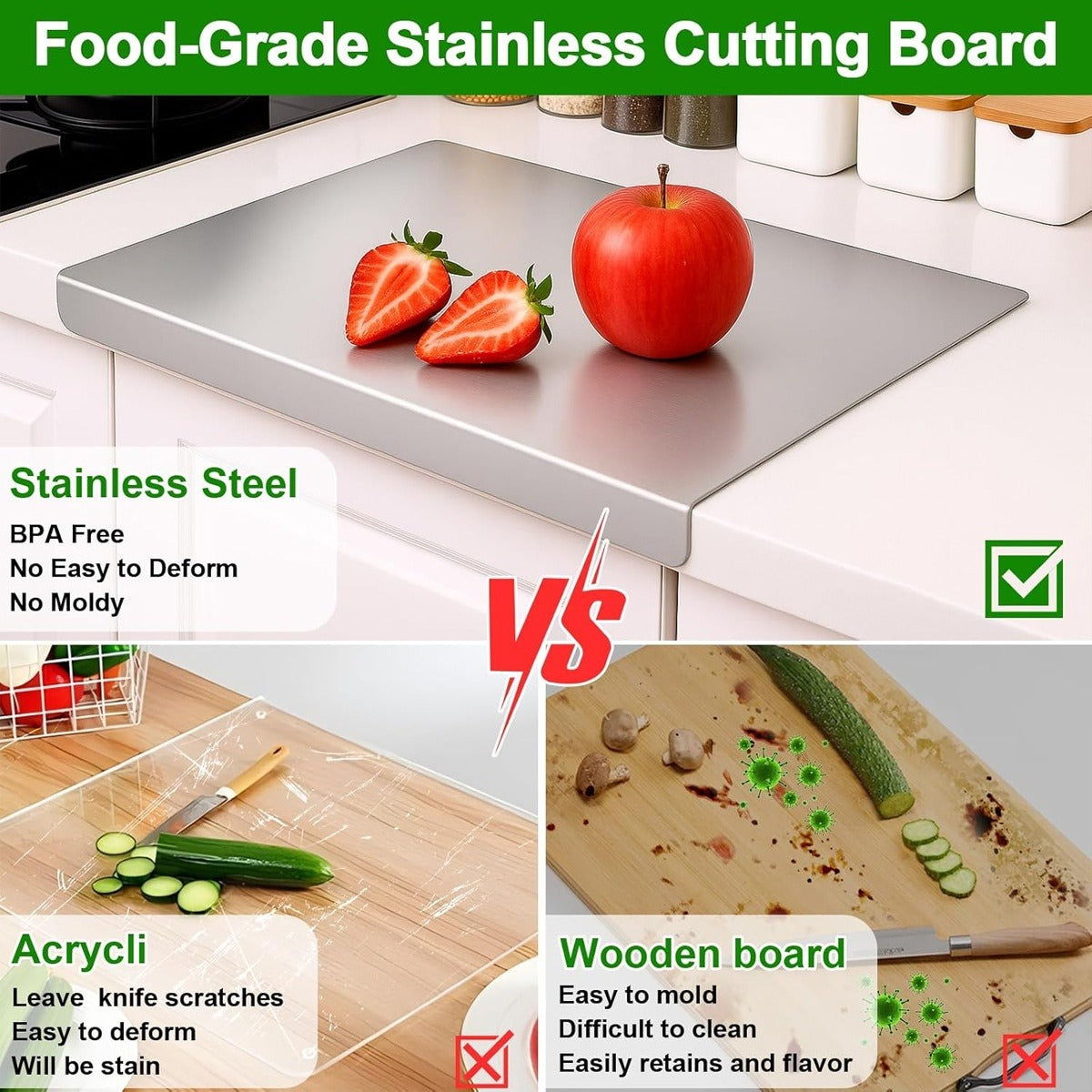Stainless Steel Dough Board